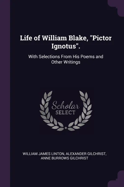 Обложка книги Life of William Blake, 