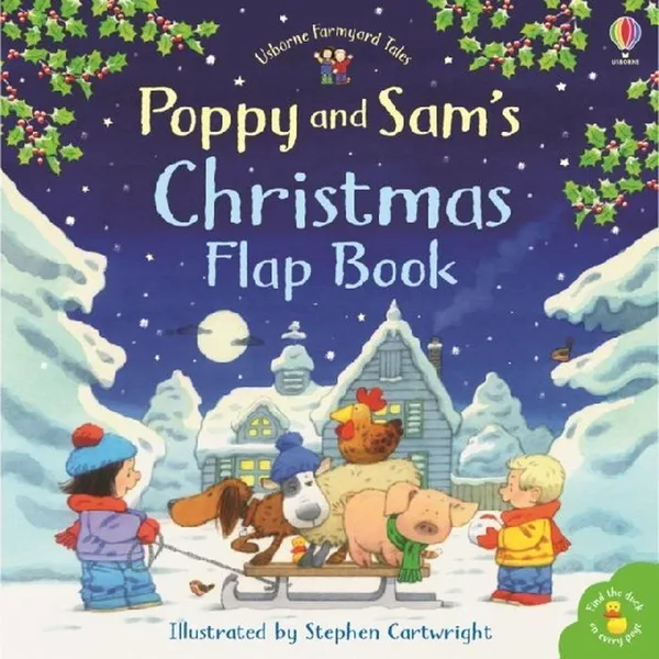 Обложка книги Poppy and Sam's Christmas Flap Book, Эмери Хизер