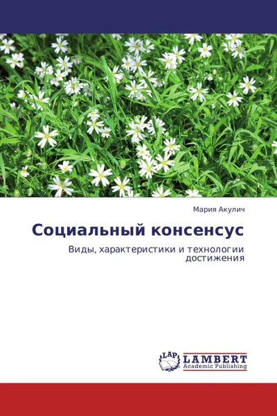 Обложка книги Социальный консенсус, Мария Акулич