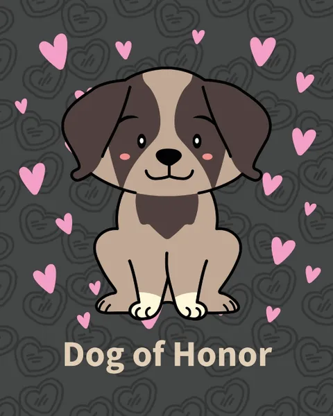 Обложка книги Dog Of Honor. Best Man Furry Friend . Wedding Dog . Dog of Honor . Country . Rustic . Ring Bearer . Dressed To The Ca-nines . I Do, Patricia Larson