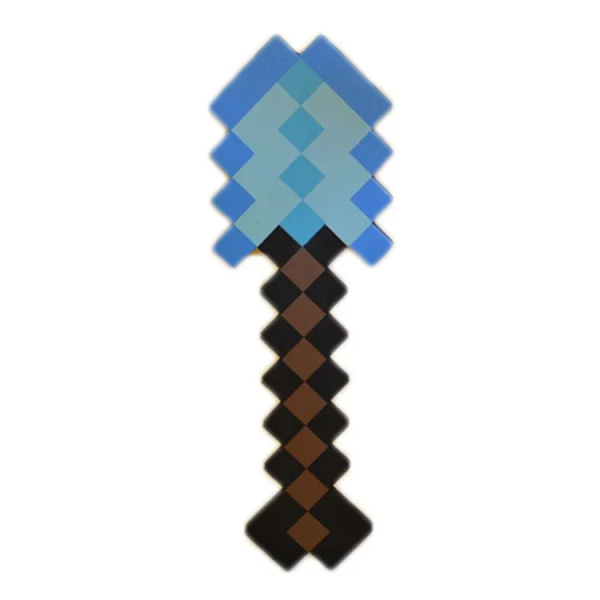 Оружие Майнкрафт (Minecraft) / Пиксельная лопата 8Бит Алмазная 40 см ...