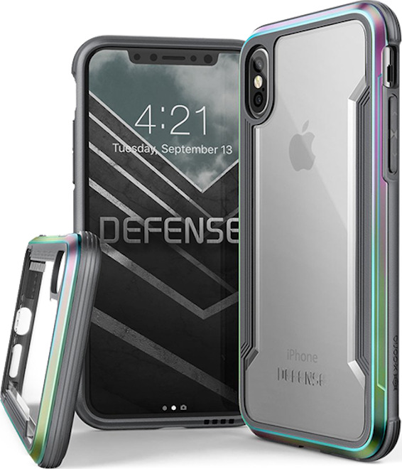 фото Чехол противоударный X-Doria Defense Shield для iPhone X/Xs Переливающийся