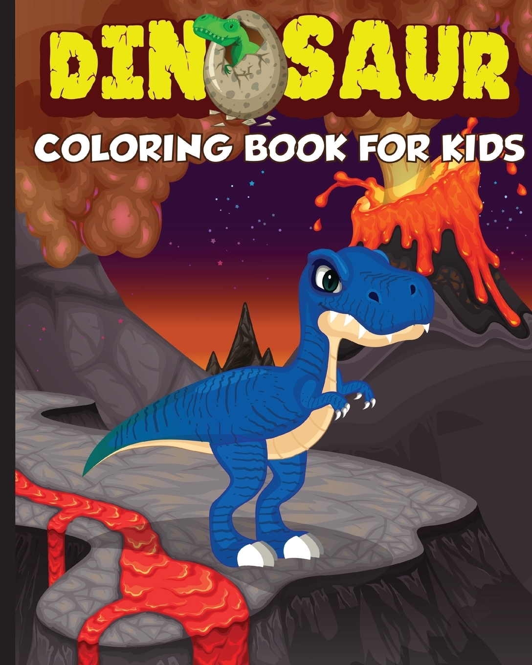 Dinosaur Coloring Book for Kids. The Perfect Gift for Kids, Ages 2-4 and Ages 4-8