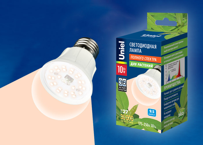 фото Лампочка Uniel LED-A60-10W/SPFR/E27/CL 10 Вт, Светодиодная