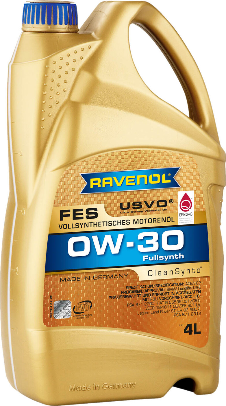 фото Моторное масло RAVENOL FES SAE 0W-30 (4л)