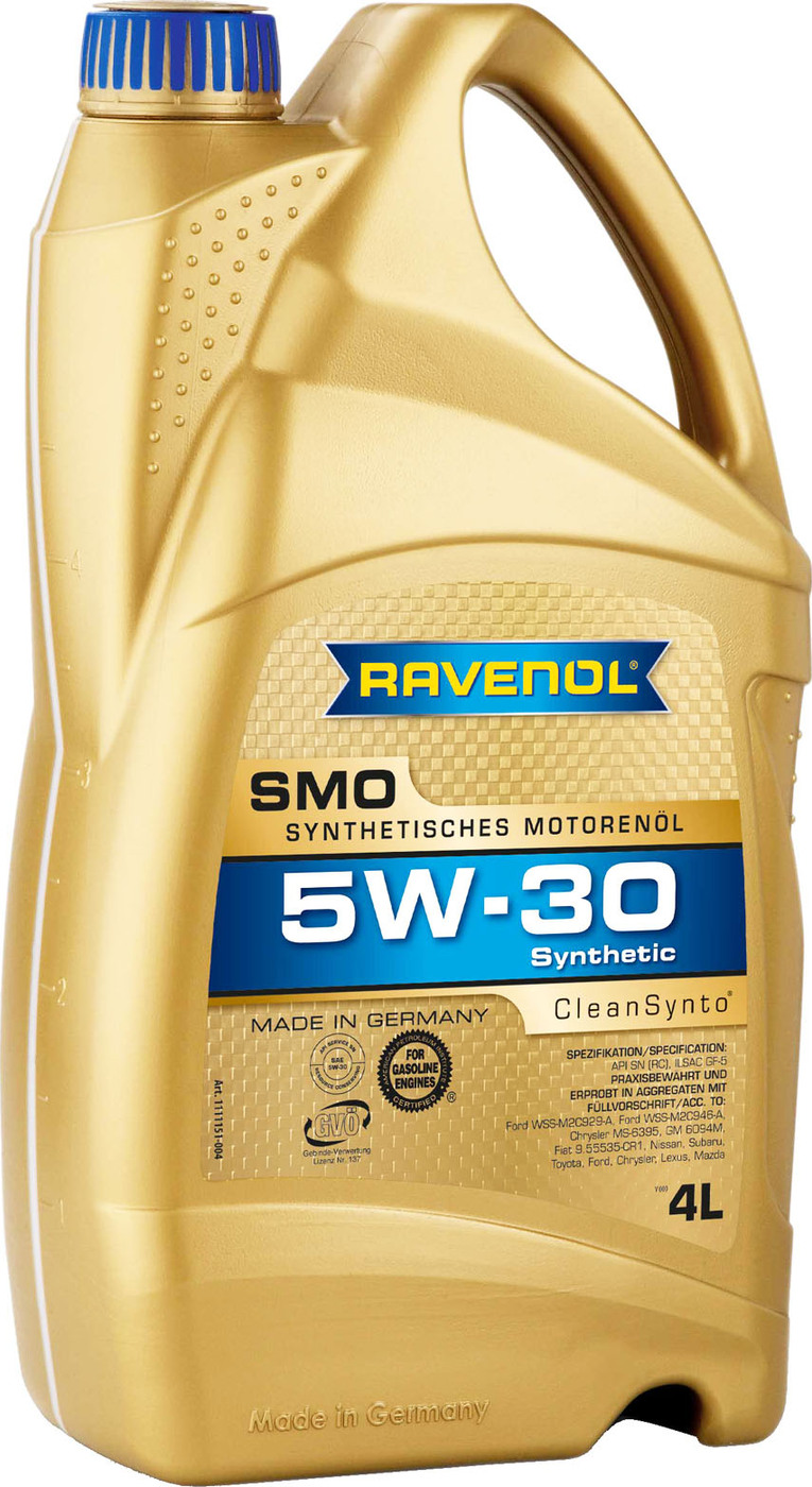 фото Моторное масло RAVENOL SMO SAE 5W-30 (4л)