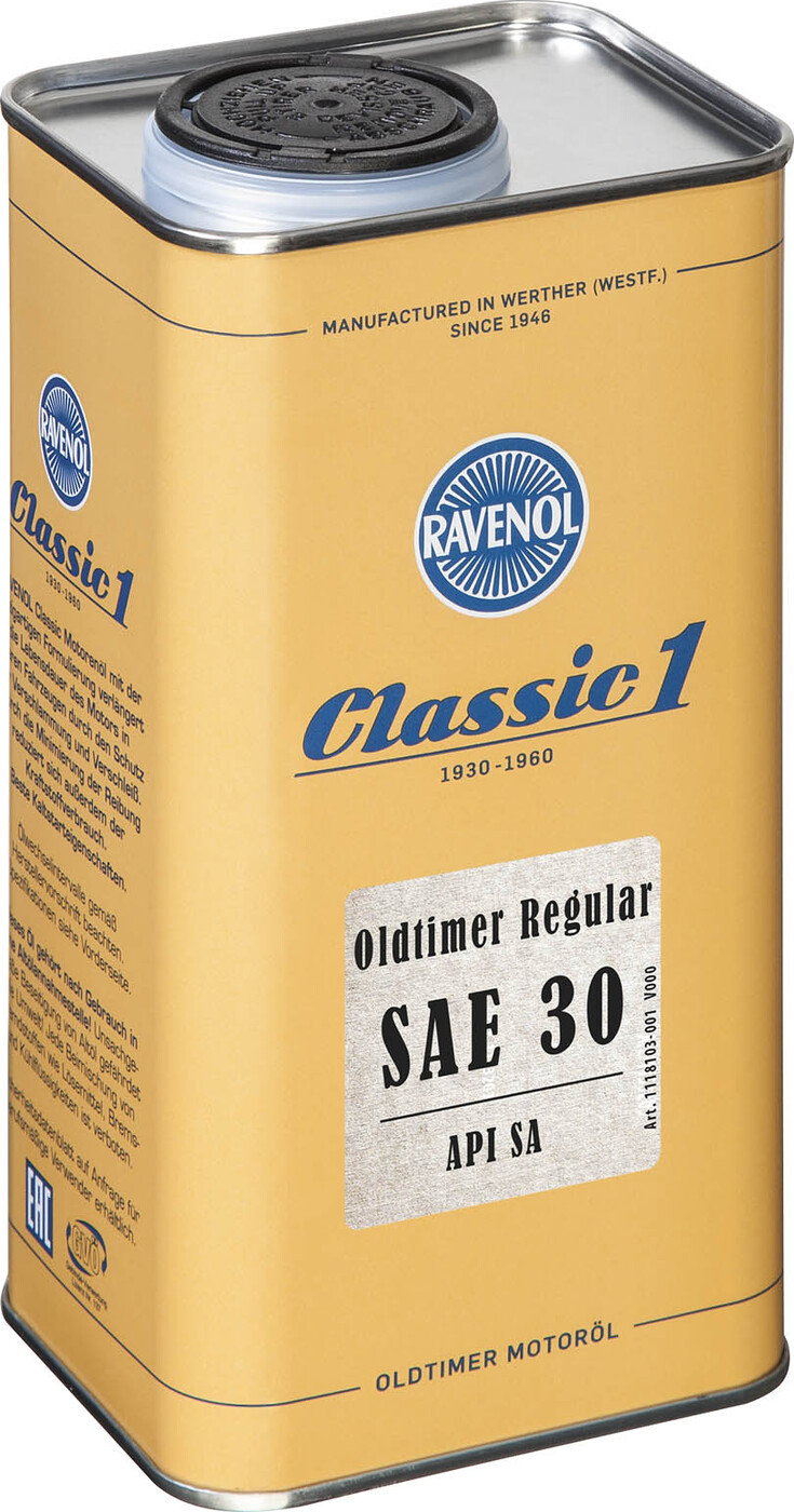 фото Моторное масло RAVENOL Oldtimer Regular SAE 30 (1л)