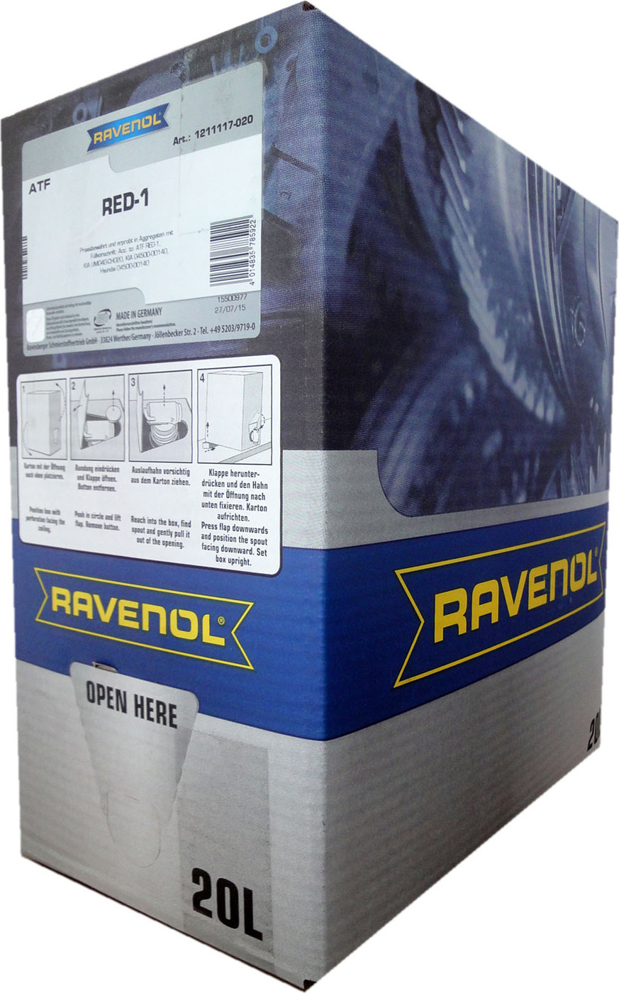 фото Трансмиссионное масло RAVENOL ATF RED-1 (20л) ecobox