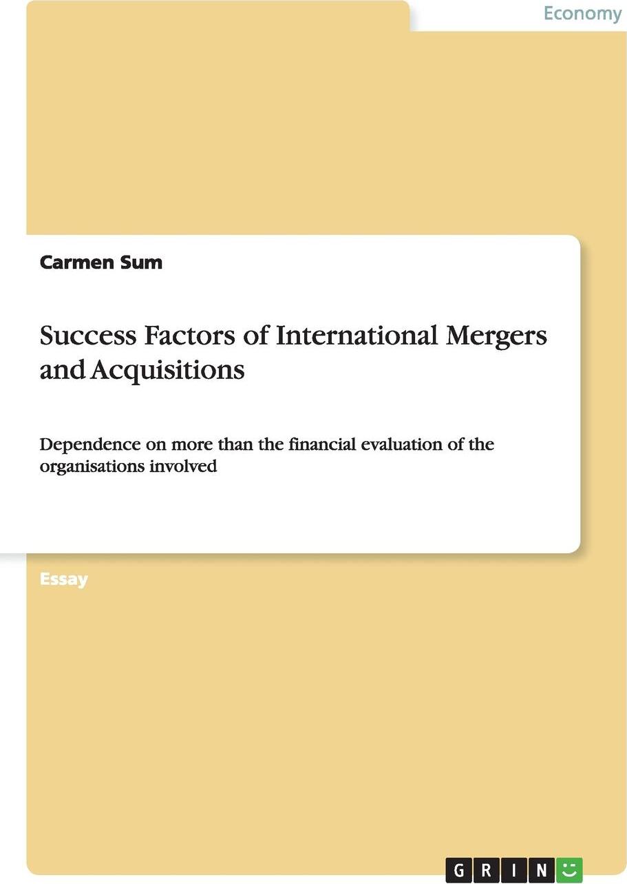 фото Success Factors of International Mergers and Acquisitions