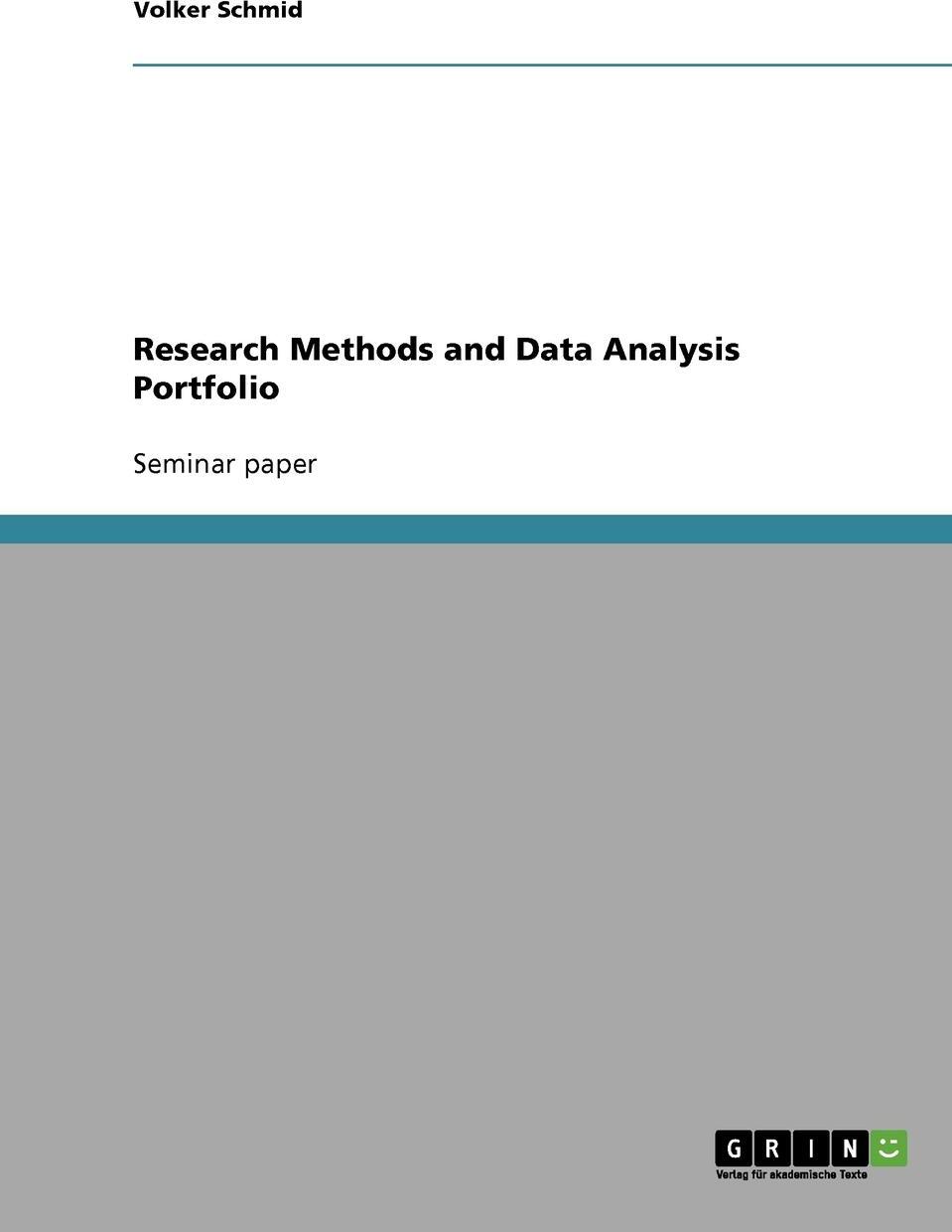 Research Methods and Data Analysis Portfolio