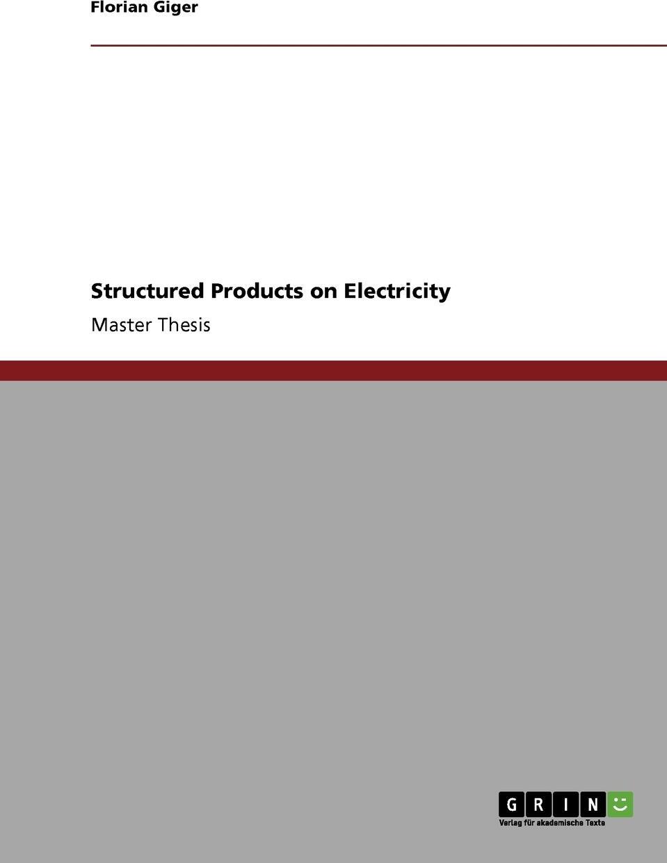 фото Structured Products on Electricity