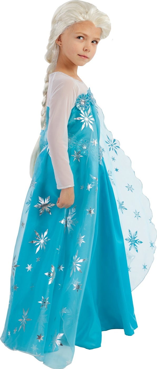фото Карнавальный костюм Элиза платье с накидкой, парик размер 140-72 Пуговка