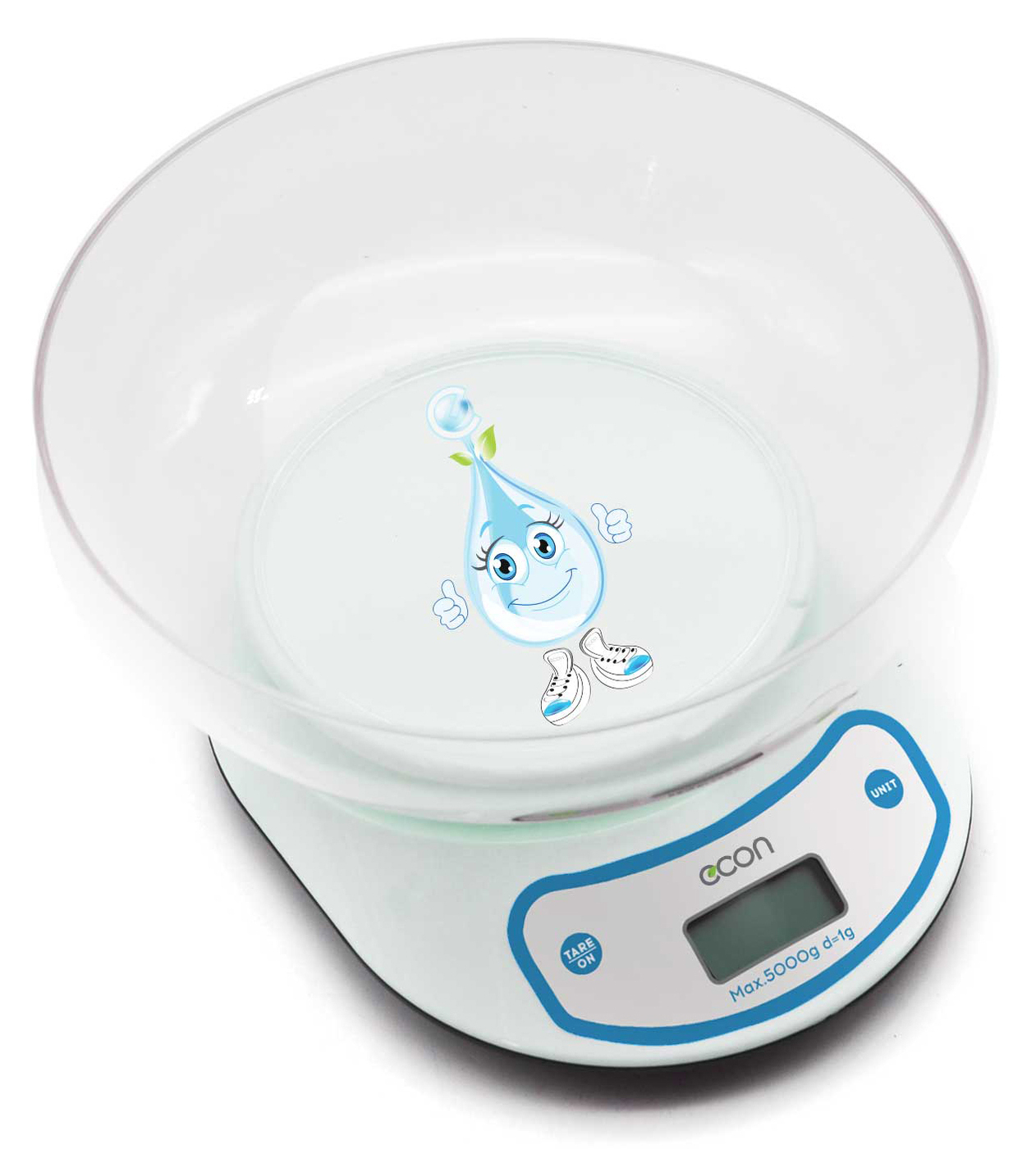 Электронные Кухонные весы ECON со съемной чашей, белый — купить в ...