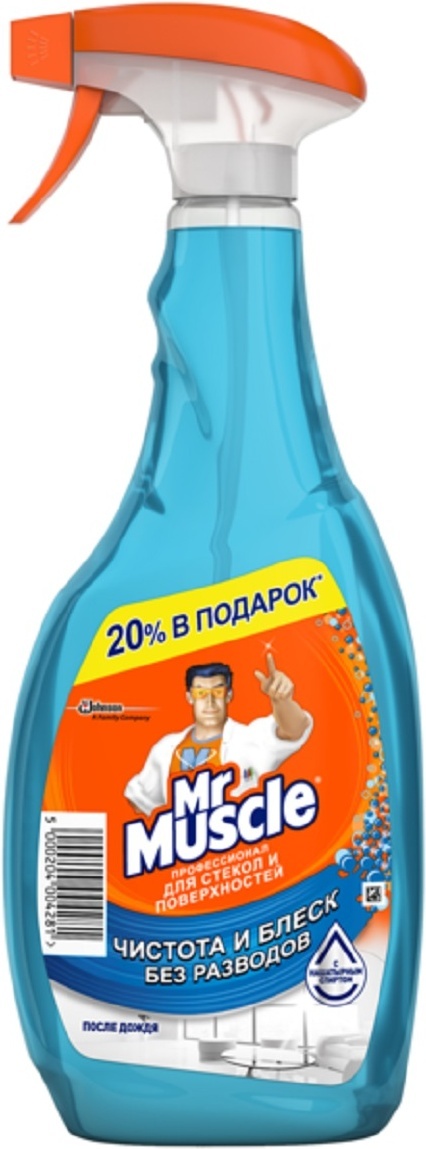 Средство для стекол и поверхностей Mr Muscle "После дождя", 750 мл ...