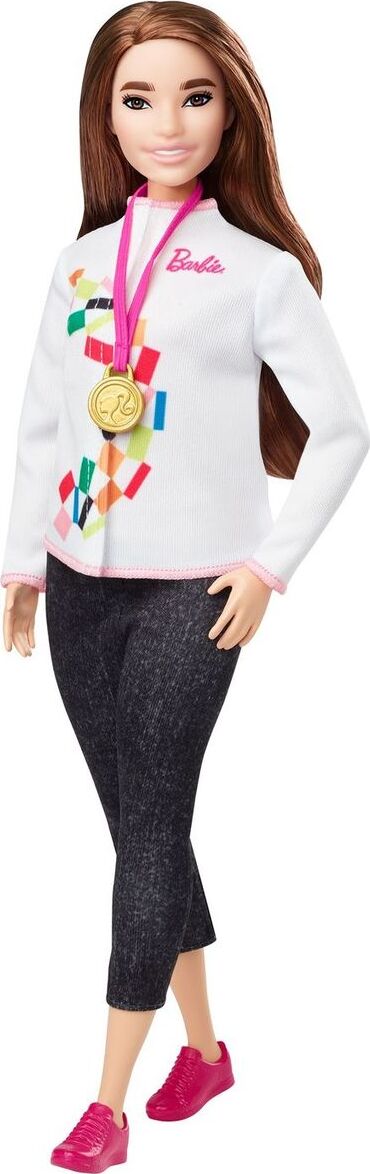 Кукла Barbie Олимпийская спортсменка с аксессуарами Скейтбординг GJL78 ...