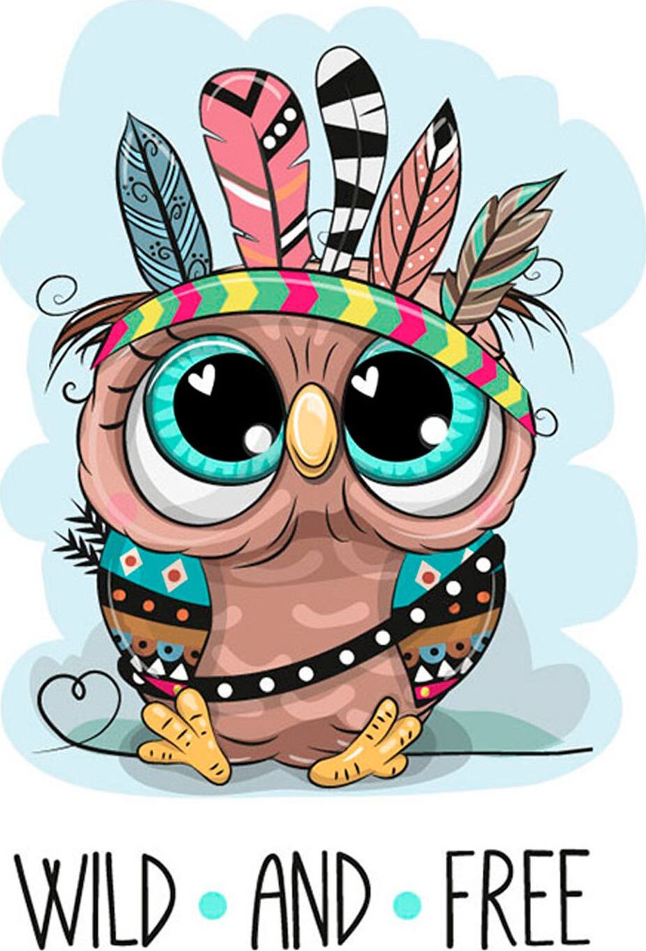 Алмазная мозаика Collection D'Art Дикий и свободный, DE7085, 190 х 270 х 5 мм