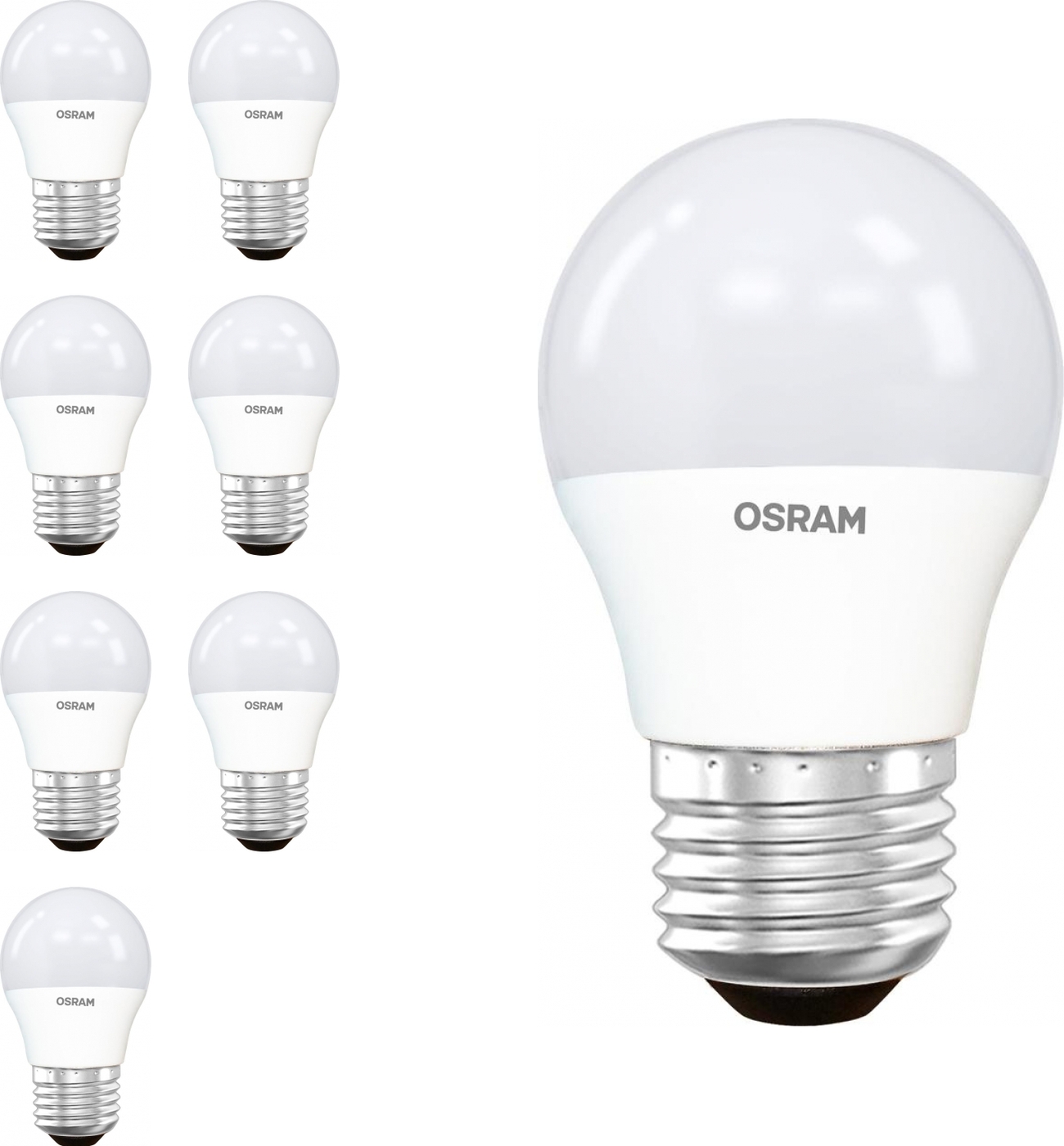 Лампочка Osram LED Star Classic 214488/7, Теплый свет, E27, 6.5 Вт, Светодиодная, 7 шт.