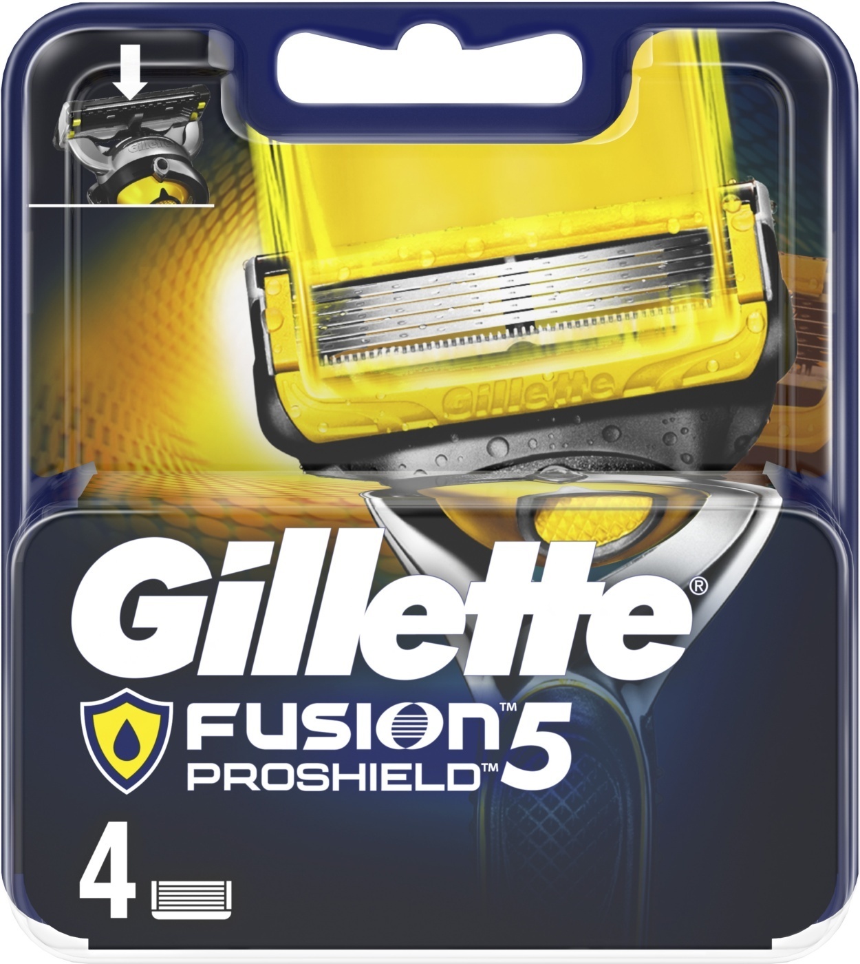 Сменные кассеты Gillette Fusion 5 ProShield 4 шт — купить в интернет ...