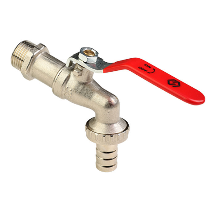 Кран шаровый водоразборный MVI 1/2\" наружная-штуцер, BV.633.04 купить ...