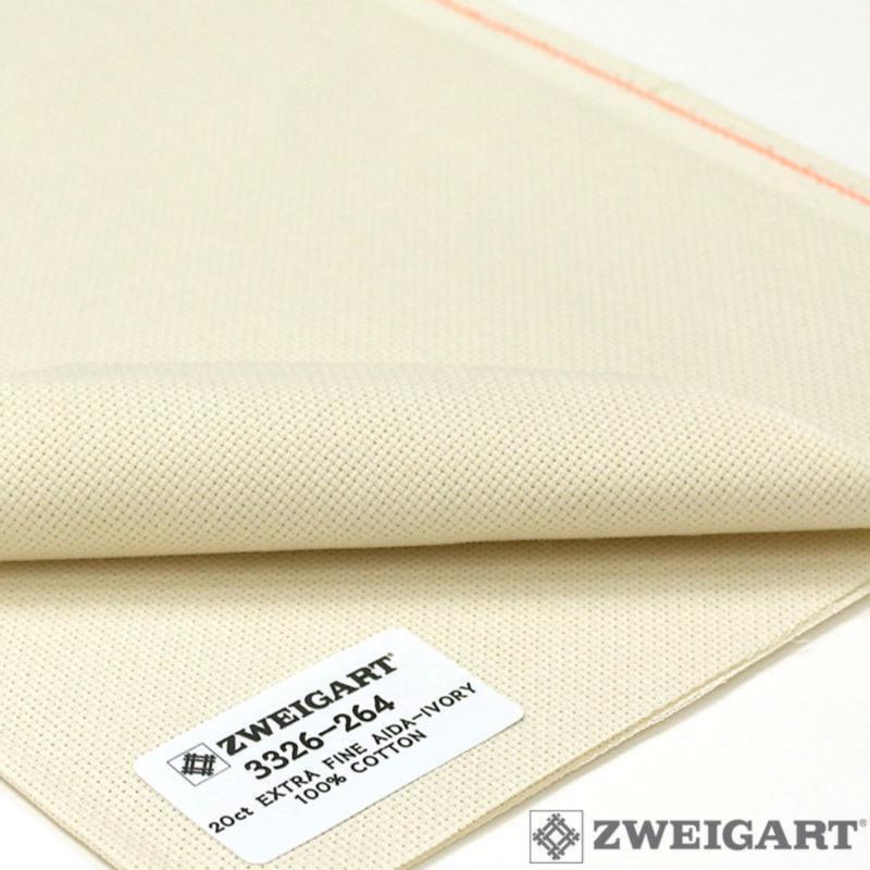 Канва для вышивания Zweigart 3326/264 extra fine 20 (36х46см) слоновая кость