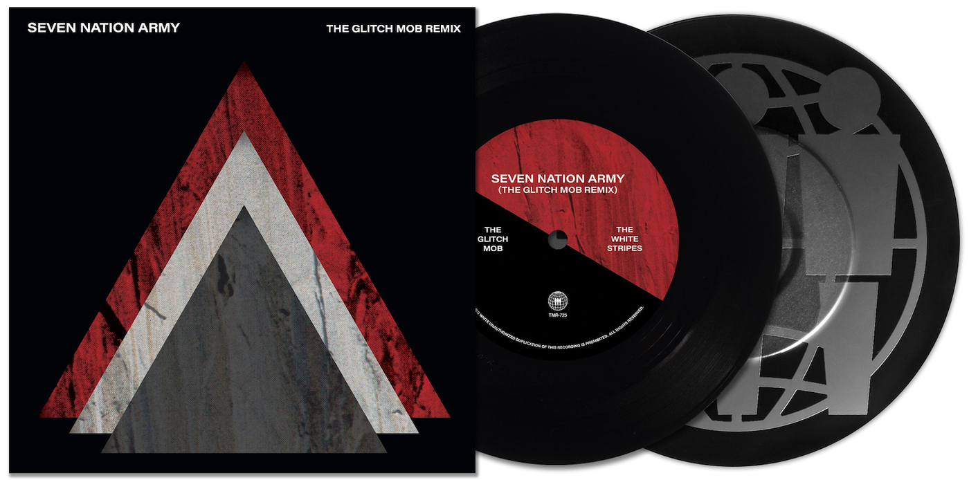 WhiteStripes,The-SevenNationArmy(TheGlitchMobRemix).1LP(изданиена7"черномвиниле).