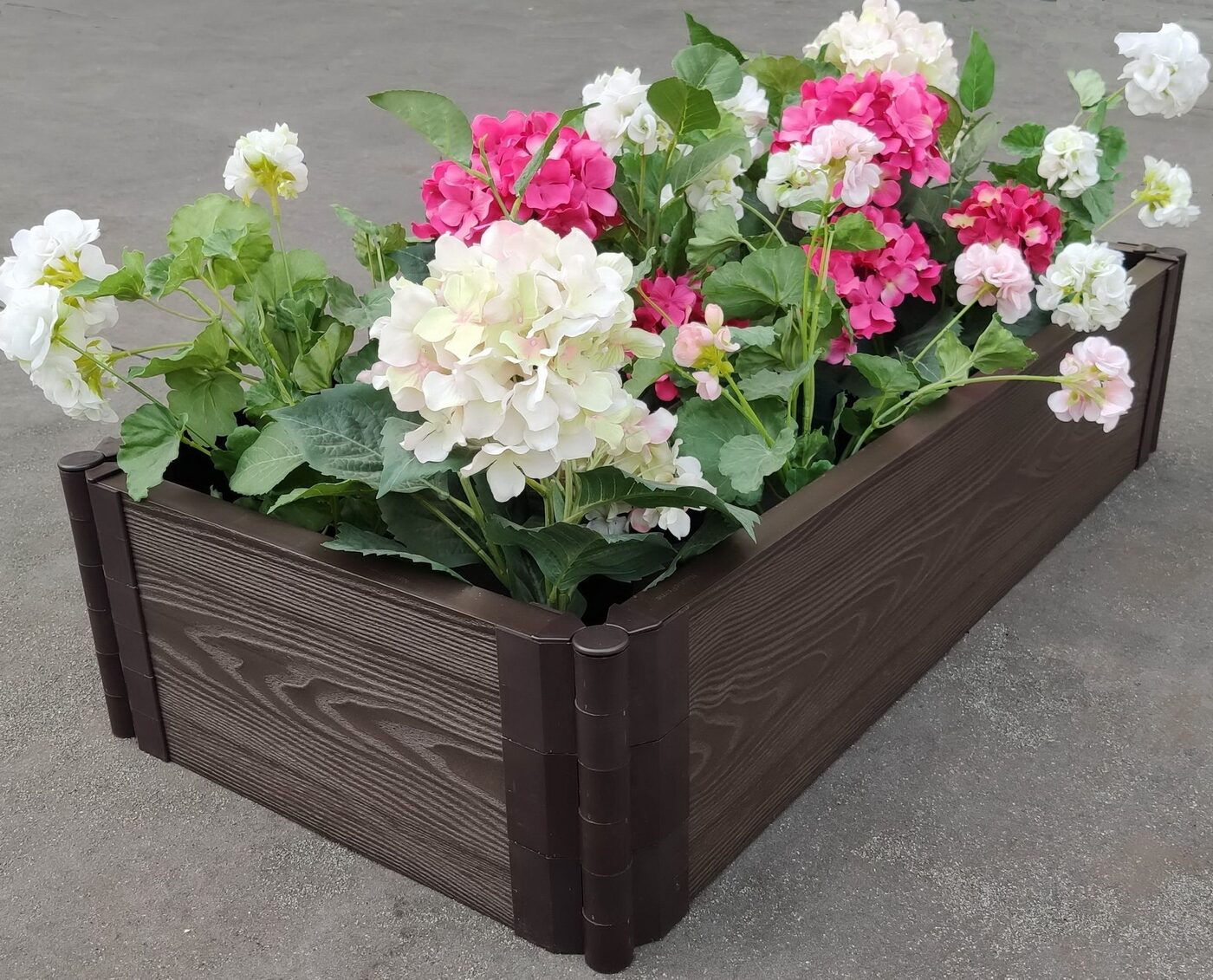 Клумба из ДПК, высота 30 см, 1,5м * 1,5м, Венге — купить в интернет ...
