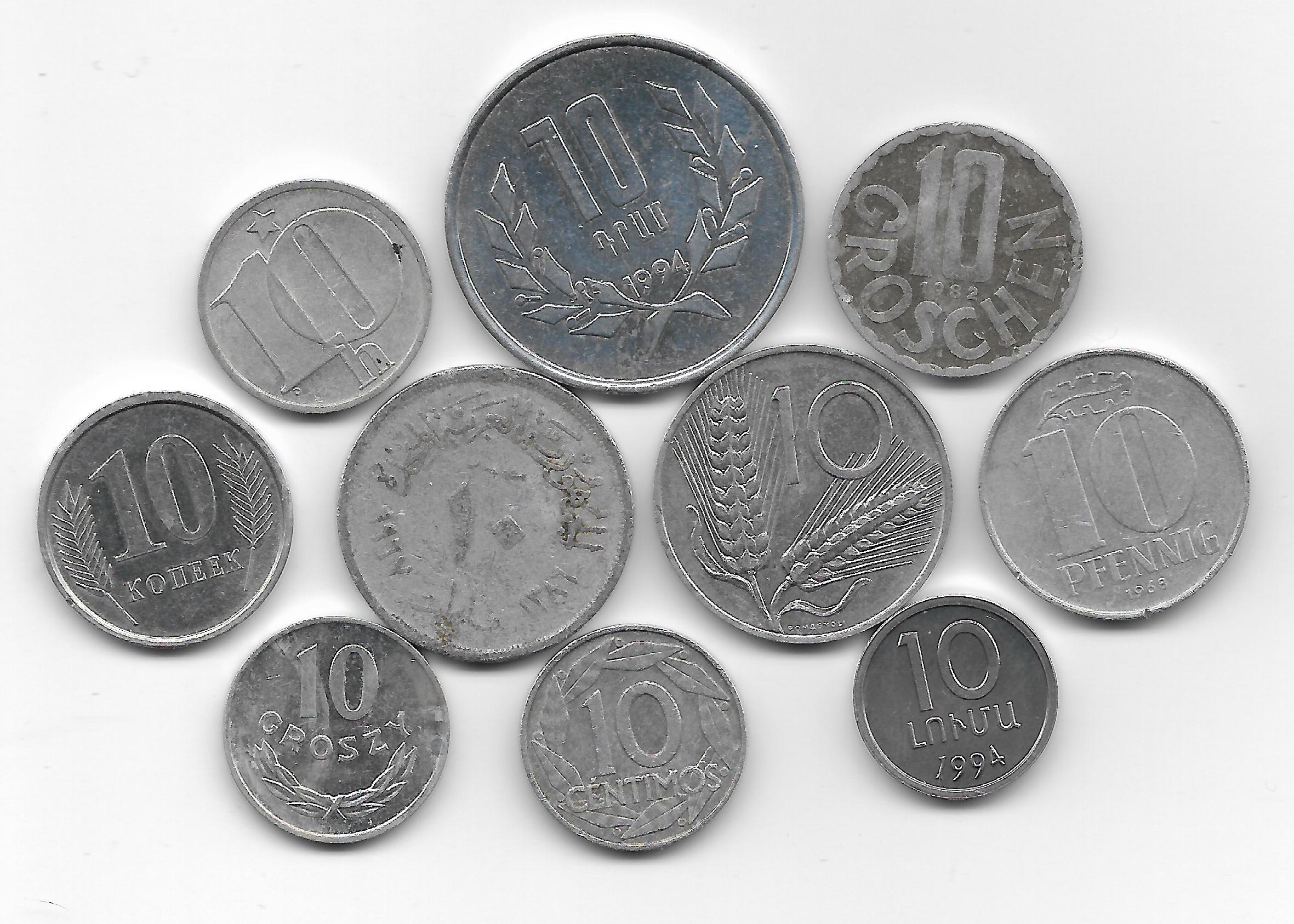 Монета номиналом 9. Алюминиевые монеты. Монеты из алюминия. Алюминиевые монеты иностранных. СИАМЗ коллекционная монета алюминий.