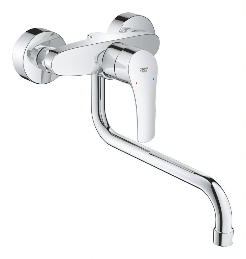 Смеситель для кухни настенный grohe