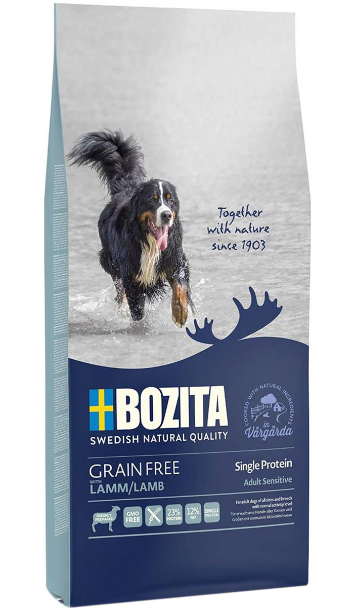 Сухой корм BOZITA GRAIN FREE LAMB монобелковый для взрослых собак всех ...