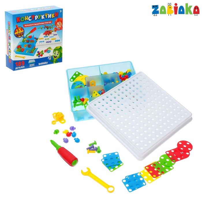 Конструктор винтовой Конструктики , 189 деталей — купить в интернет ...