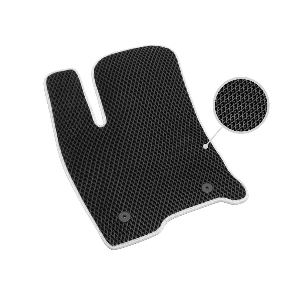 Коврики в салон автомобиля 1водительскийAM6020, цвет белый, черный ...