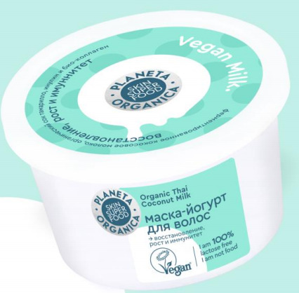 Органическая маска для волос bio women yogurt 500 мл