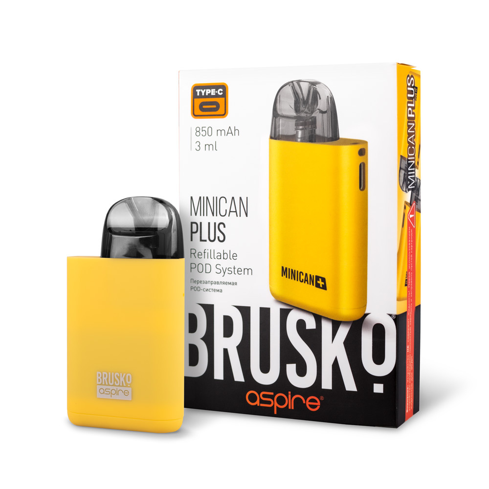 Бруско миникан. ЭС brusko Minican Plus, 850 Mah. Набор brusko Minican Plus 850 Mah. Minican brusko Aspire 850. Бруско электронная сигарета многоразовая.