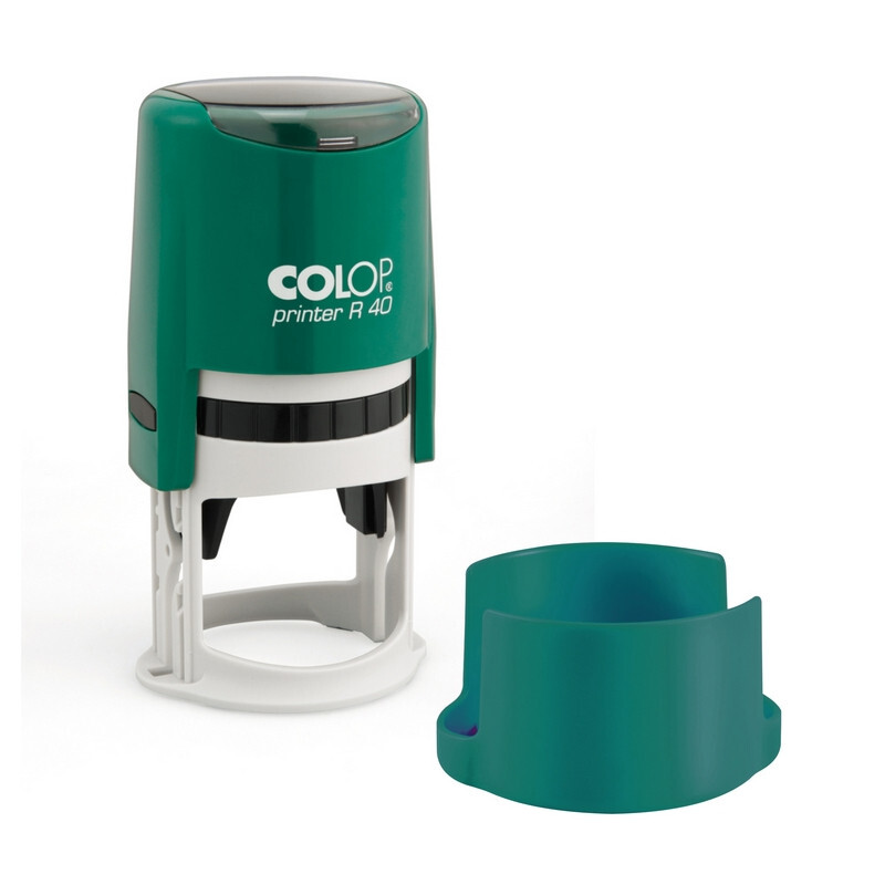 Оснастка для печати круг.с крышкой d40мм, Pr. R40 бирюзовая Colop Австрия, 1 шт