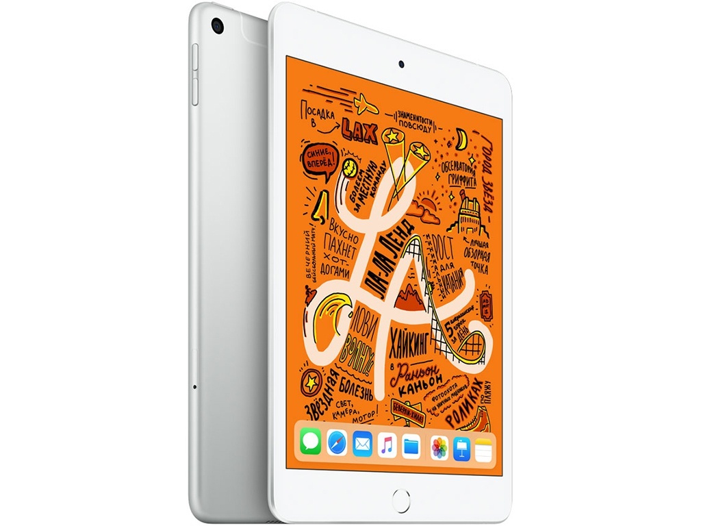 Планшет APPLE iPad mini (2019) 256Gb Wi-Fi + Cellular Silver MUXD2RU/A