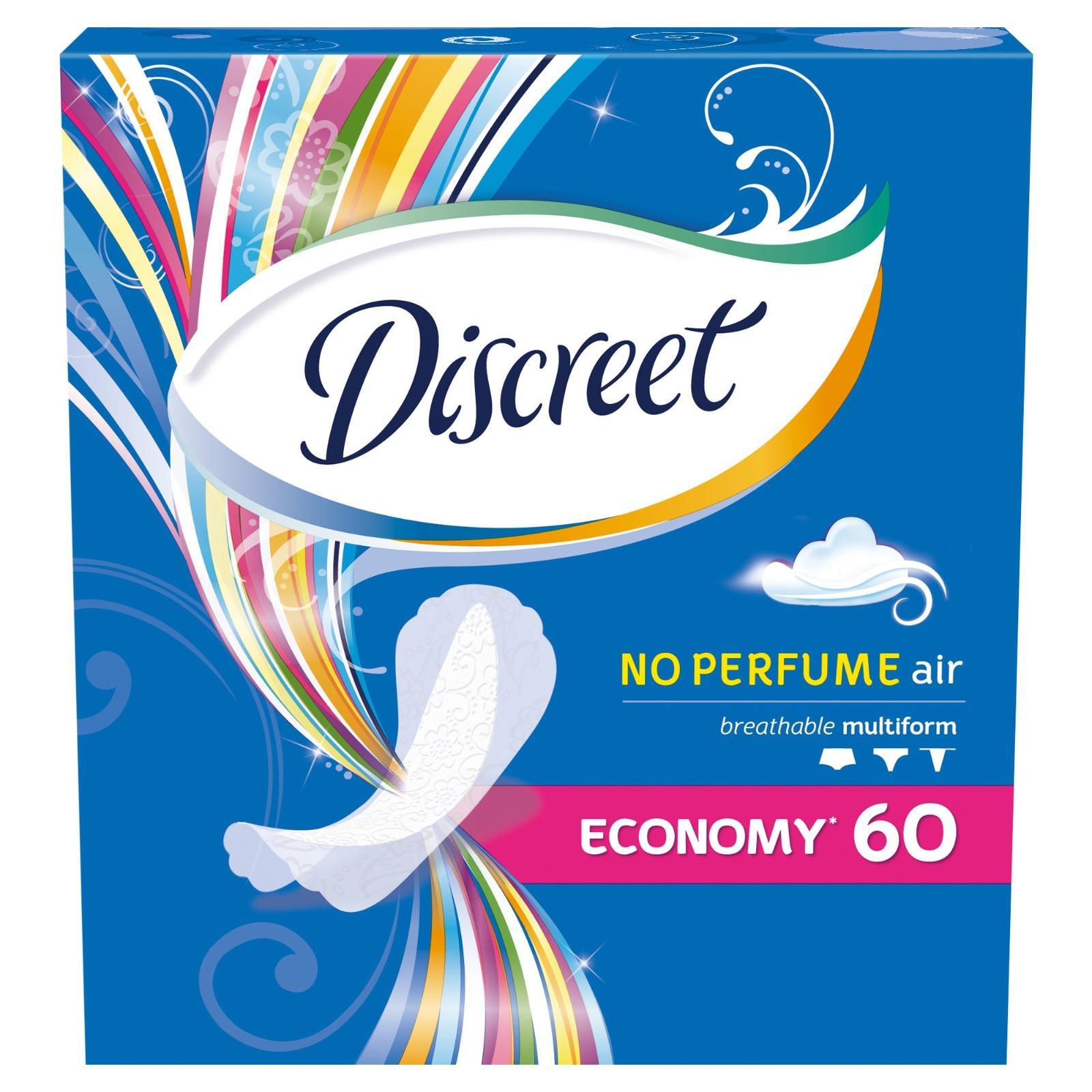 Характеристики Ежедневные прокладки Discreet Air Multiform, 60 шт ...