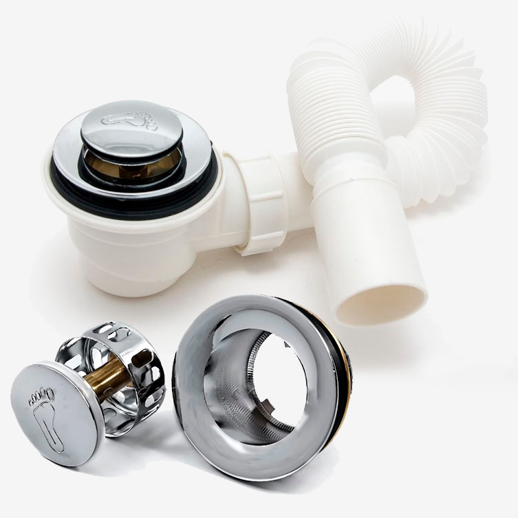 Характеристики Сифон для душевой кабины с клапаном \"клик-клак\" с ...