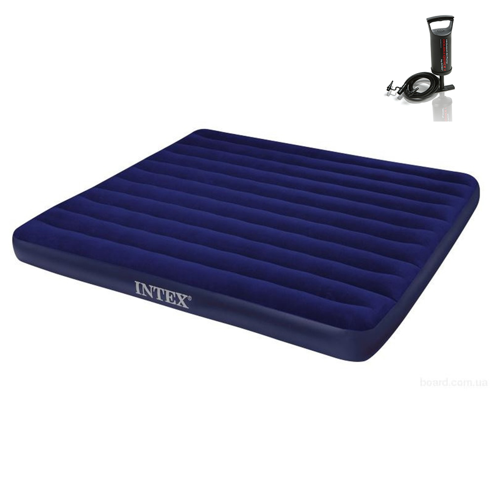 надувной матрас intex classic downy airbed 64755