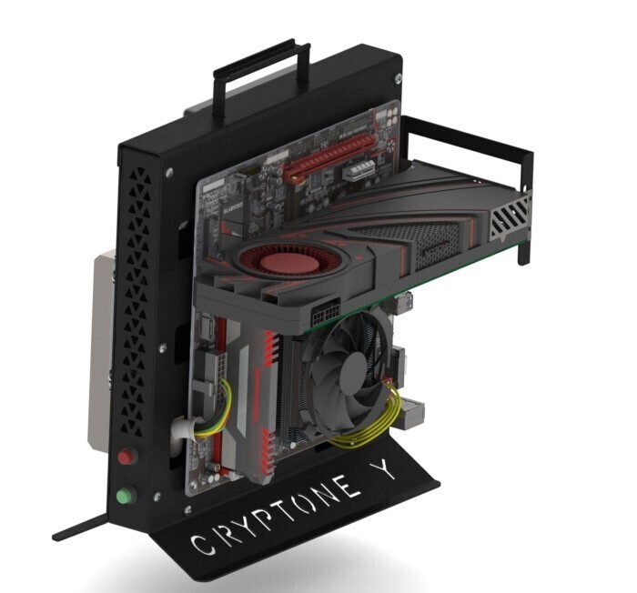 Открытый компьютерный корпус Открытый компьютерный стенд mATX Cryptone ...