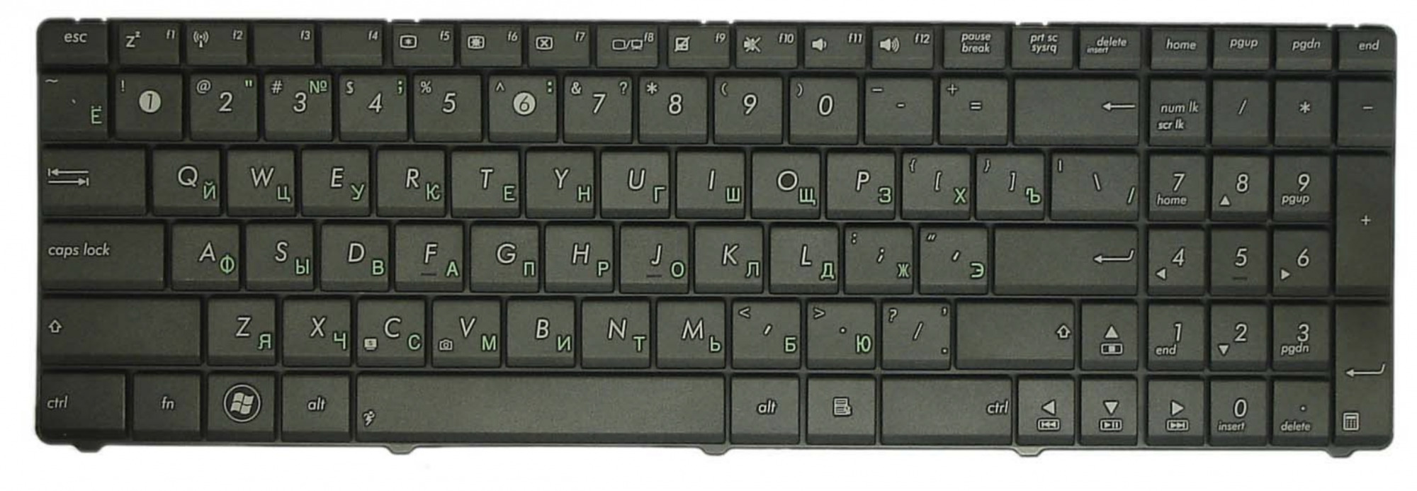 Клавиатура для ноутбука асус x53