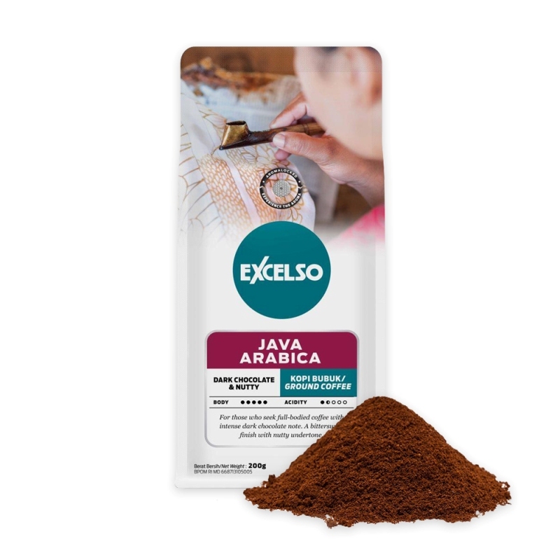 Кофе обжаренный молотый Excelso Java Arabica 200г