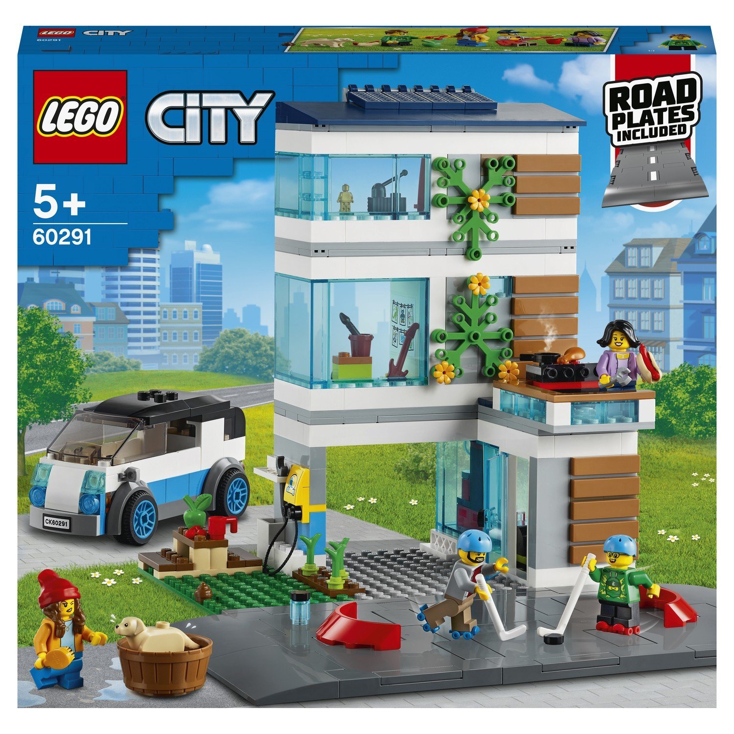 Конструктор LEGO My City Современный дом для семьи 60291 - купить с  доставкой по выгодным ценам в интернет-магазине OZON (1183944035)