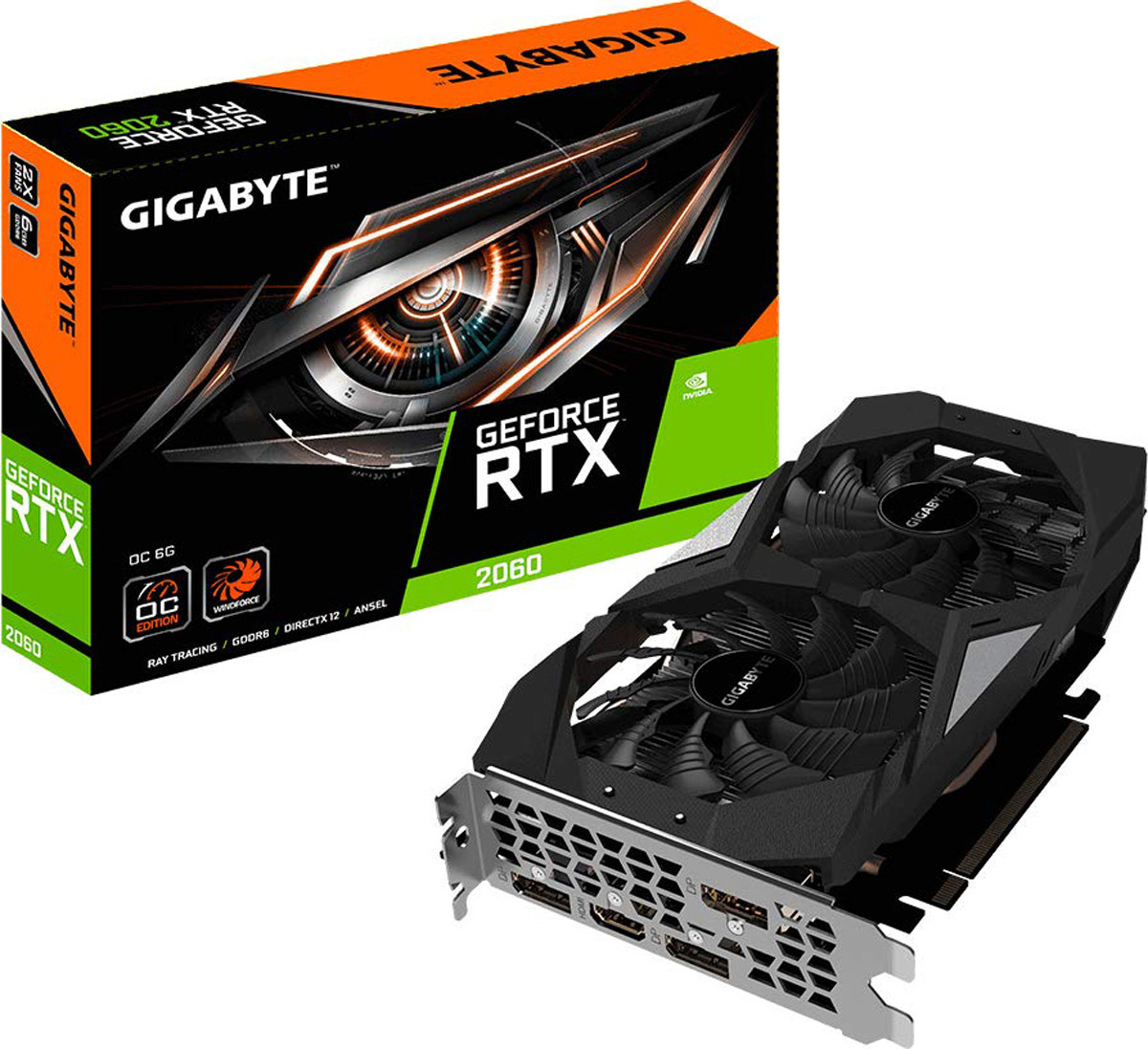 Видеокарта Gigabyte GeForce RTX 2060, 6 ГБ GDDR6, GDDR6 - купить по низким  ценам в интернет-магазине OZON (149273167)