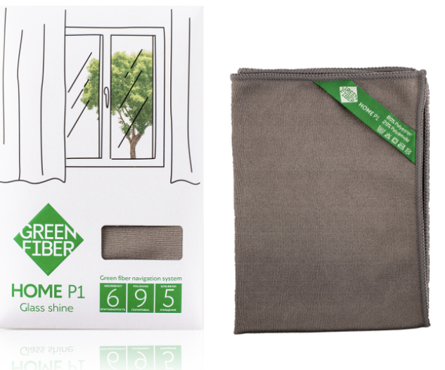 ФАЙБЕР Салфетка серая для стекла Гринвей — купить в интернет-магазине ...