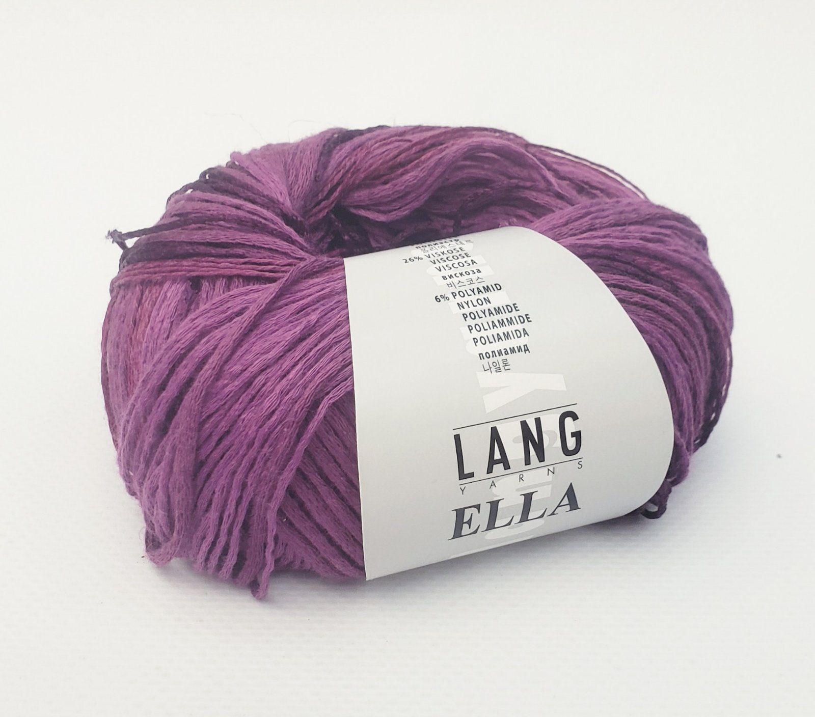 Пряжа Ella Lang Yarns(Елла), цвет 0066-фиолетовый, 50гр/160м, 38% ...