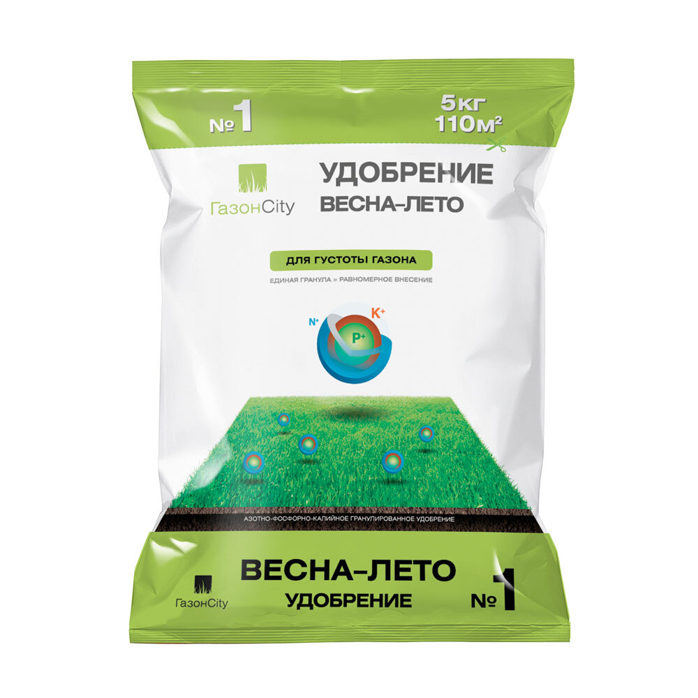 Удобрение ГазонCity для газона "Весна-Лето" 5 кг — купить в интернет ...