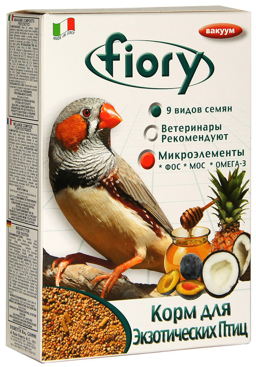 Корм для птиц FIORY ESOTICI - Фиори корм для экзотических птиц (400 гр ...