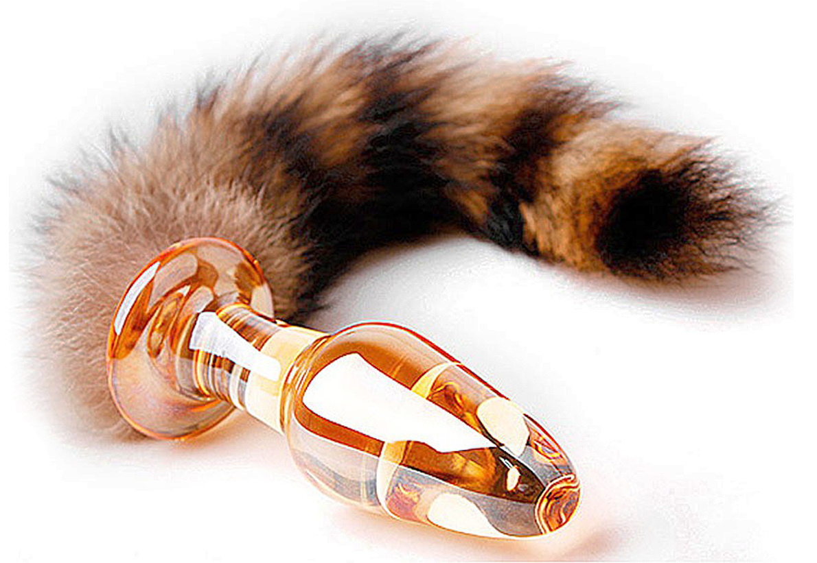 Fox Tail Glass Butt Plug