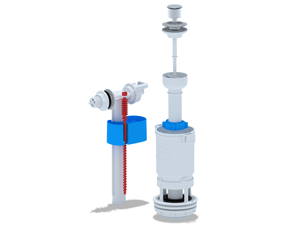 Арматуры для бачка унитаза АНИ пласт WC4050M с боковой подводкой 1/2 ...
