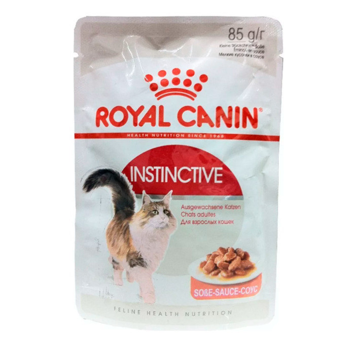 Royal canin для кошек влажный купить. Royal Canin Instinctive в соусе. Паучи Royal Canin Instinctive 85г паштет. Паучи Роял Канин для кошек Инстинктив. Роял Канин Instinctive для кошек влажный.